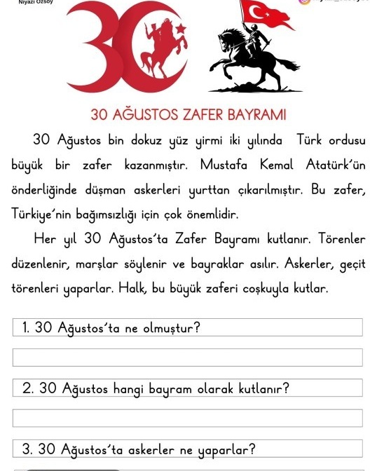 Okuma Anlama Zafer Bayramı