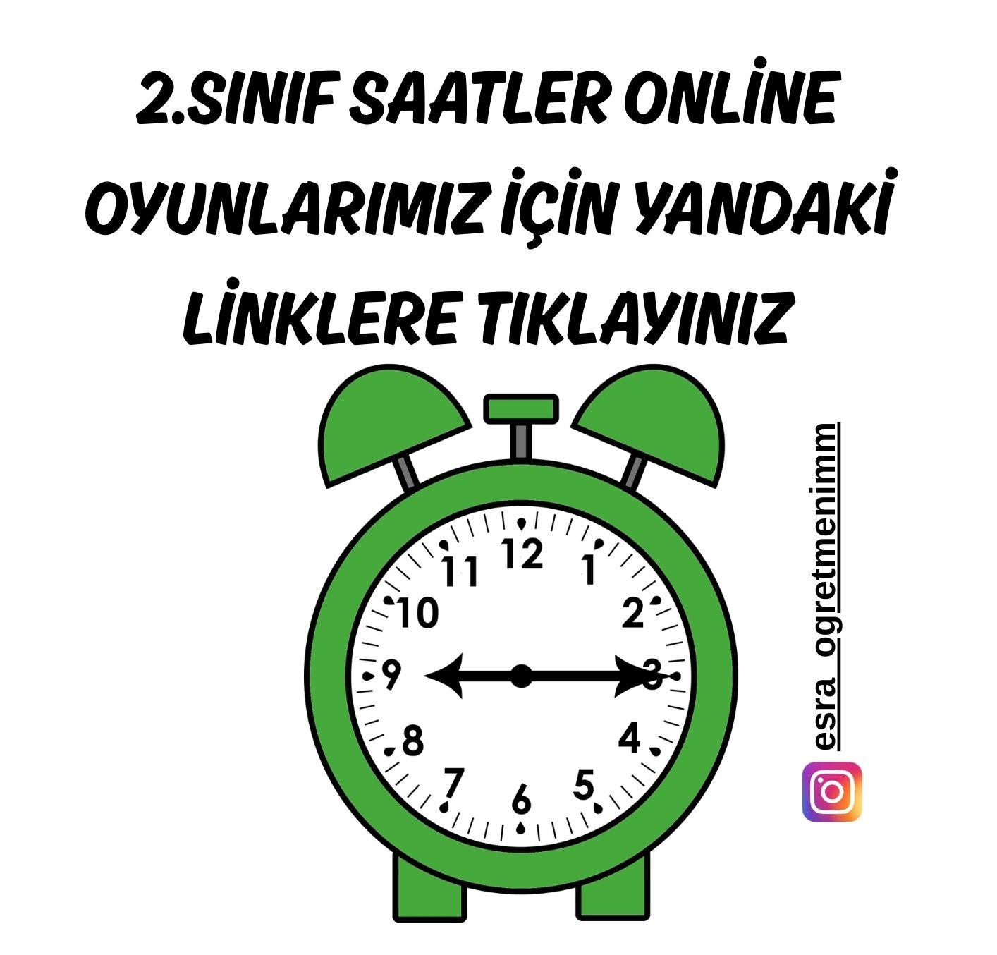 2. Sınıf Saatlerle İlgili Oyunlar