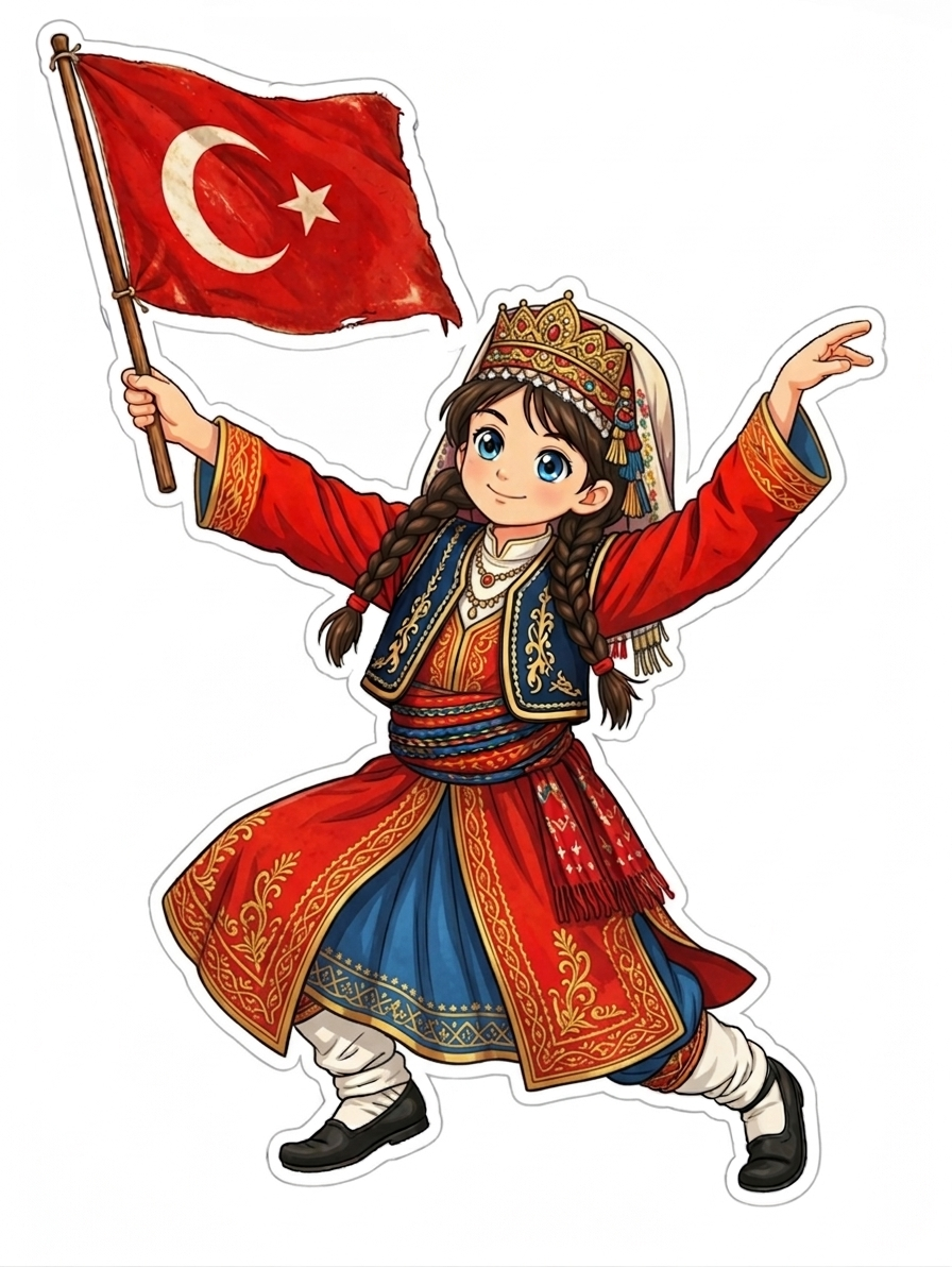 Zeybek Oynayan Kız 12 Sayfa