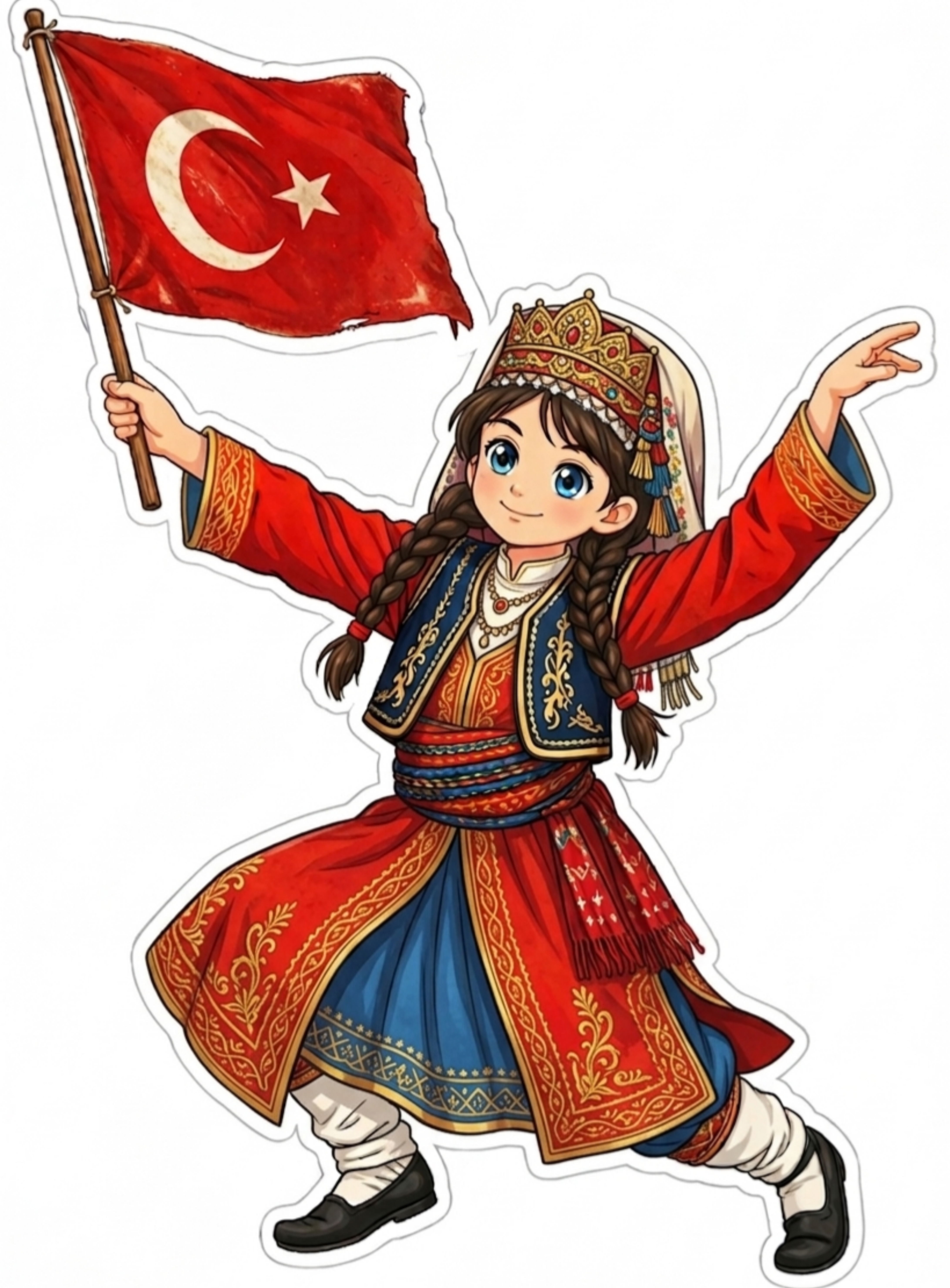 Zeybek Oynayan Kız 6 Sayfa