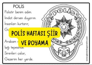 Polis Haftası Şiir Boyama Etkinliği