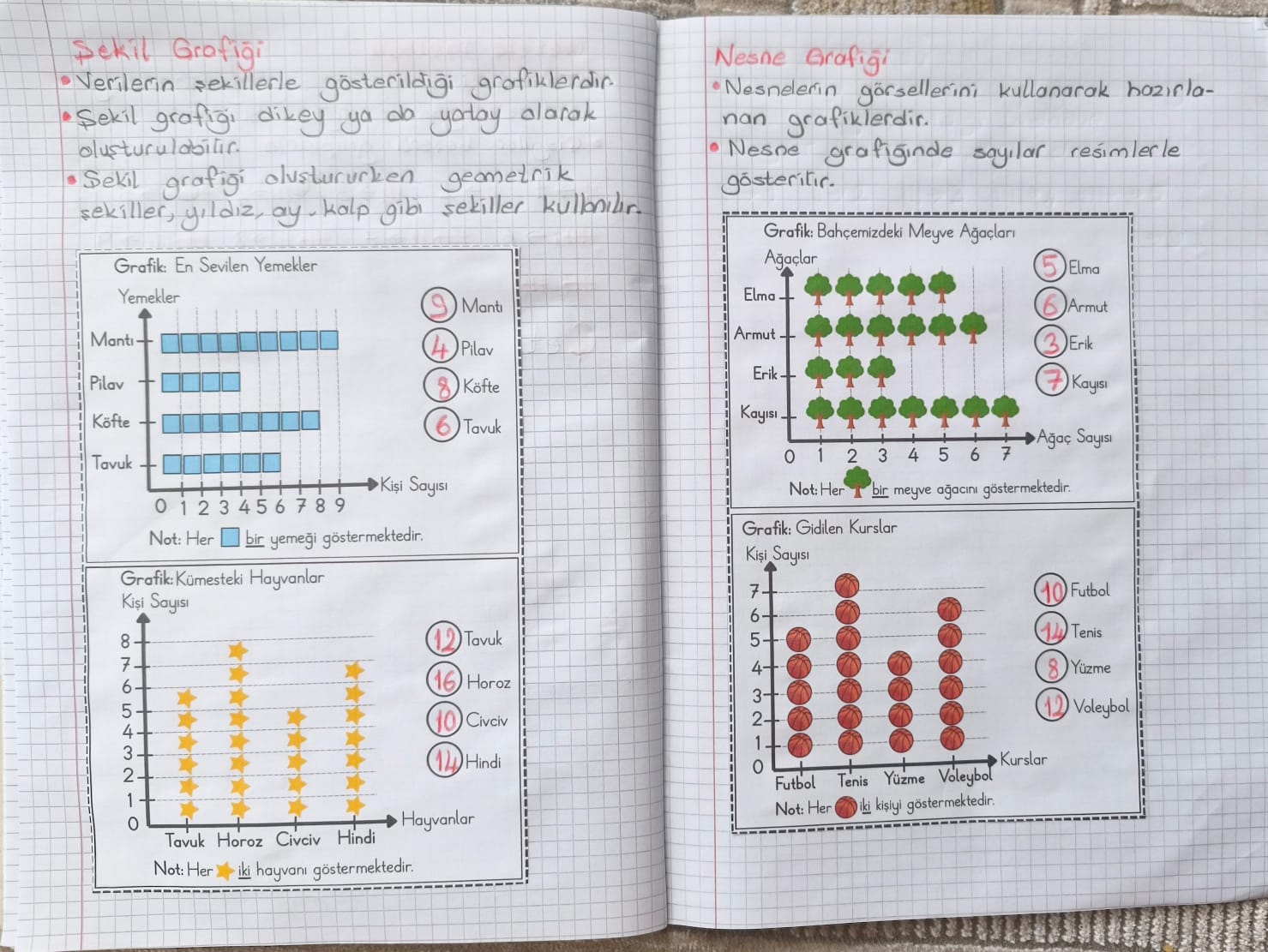 Şekil ve Nesne Grafiği Defter Çalışması