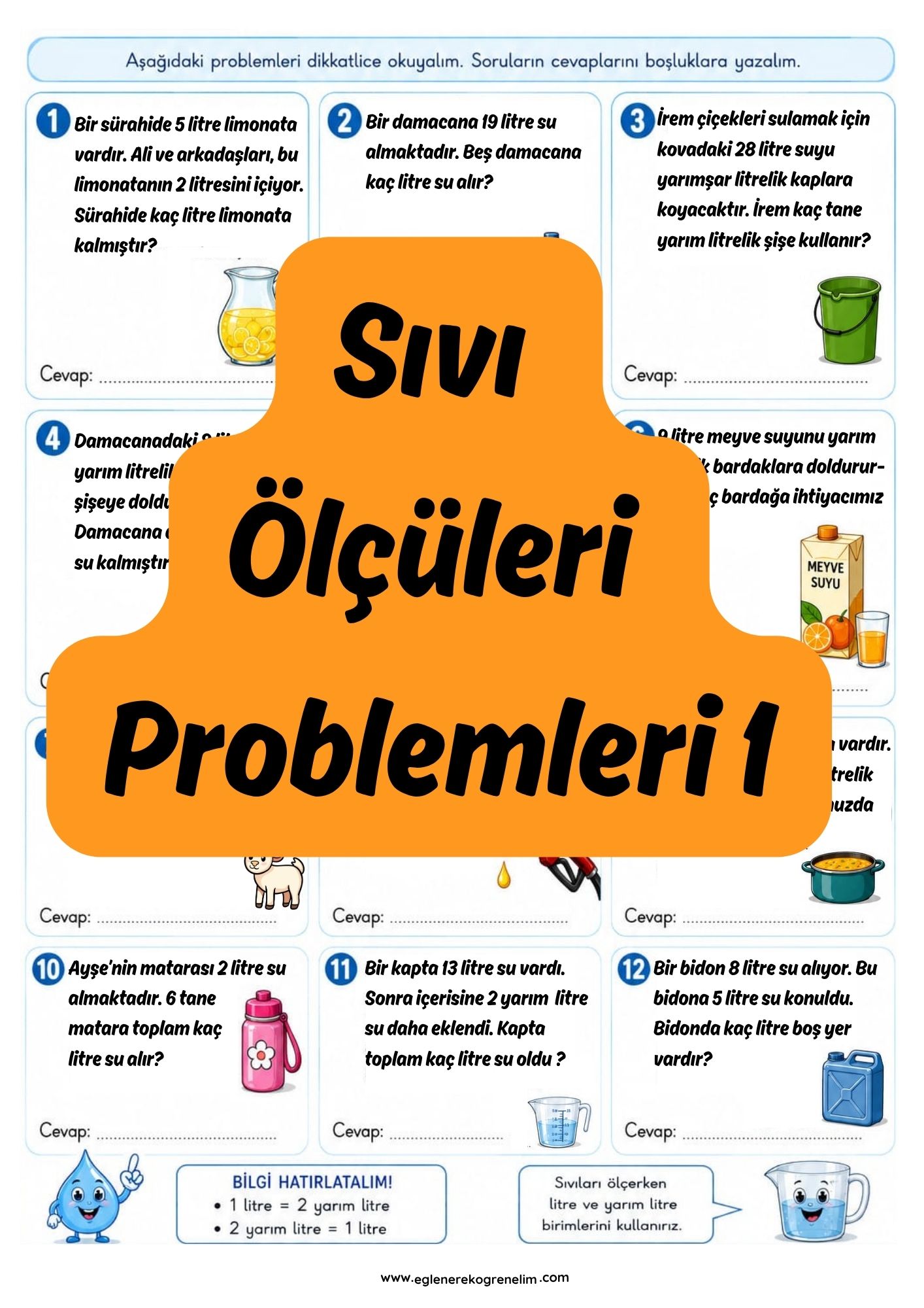 Sıvıları Ölçme Problemleri 1