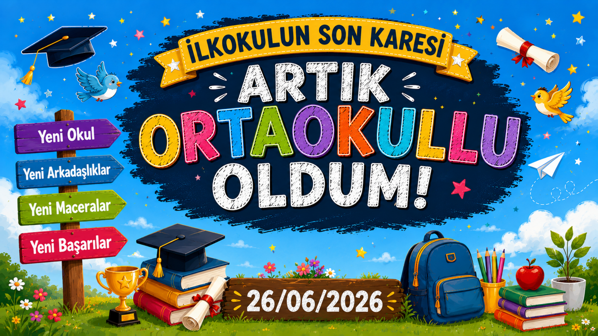 Karne Panosu Dijital Mezuniyet 2